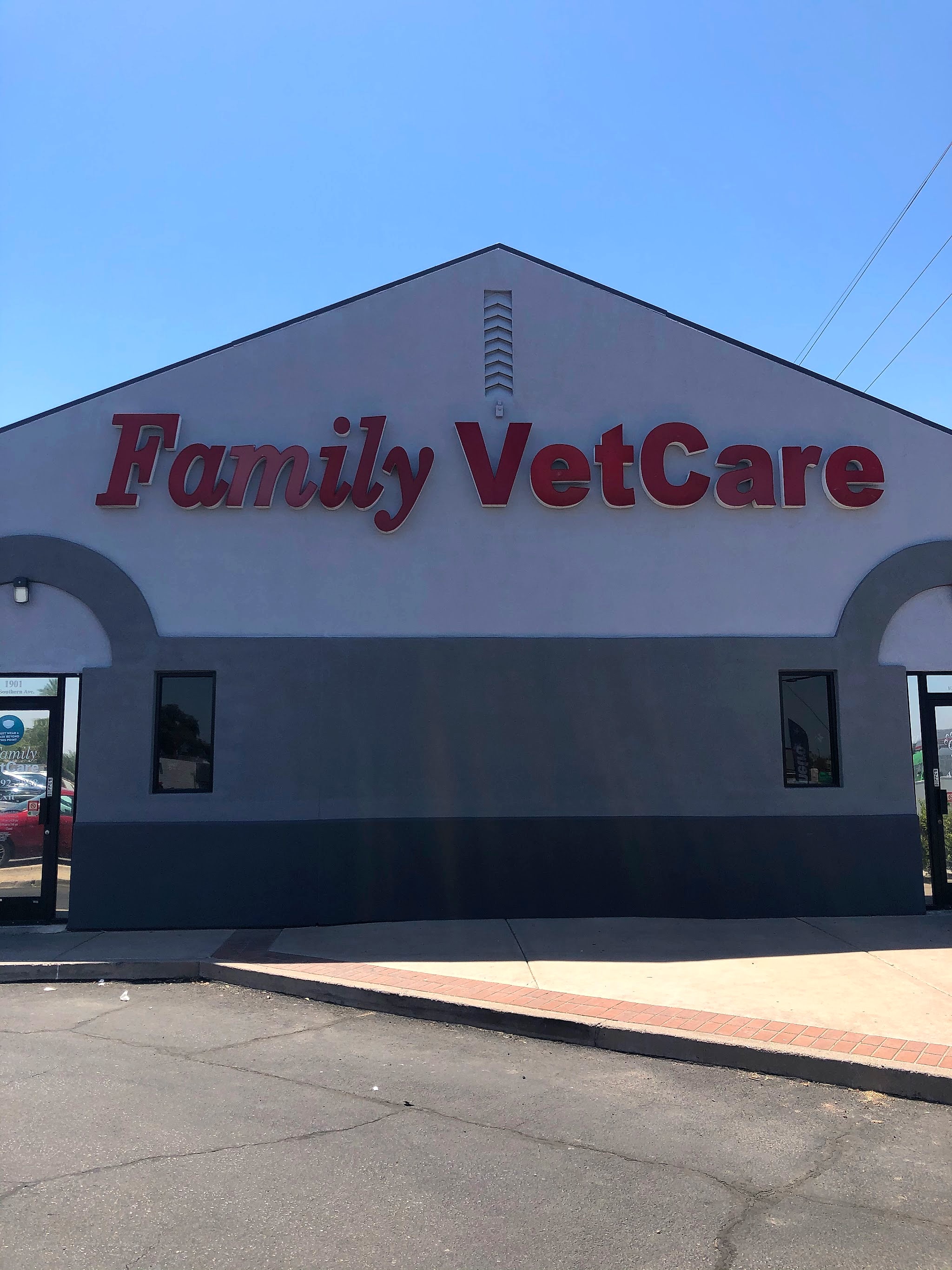 Family VetCare building painted grey and charcoal
